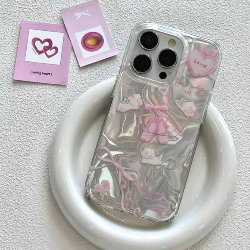Bow Lamb Protective Phone Case - Enhanced Design Cover