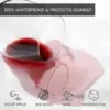 2pcs Pillow Cover Waterproof Zipper Pillow Protector Bedbug Proof & Allergy Protection Pillowcase 3