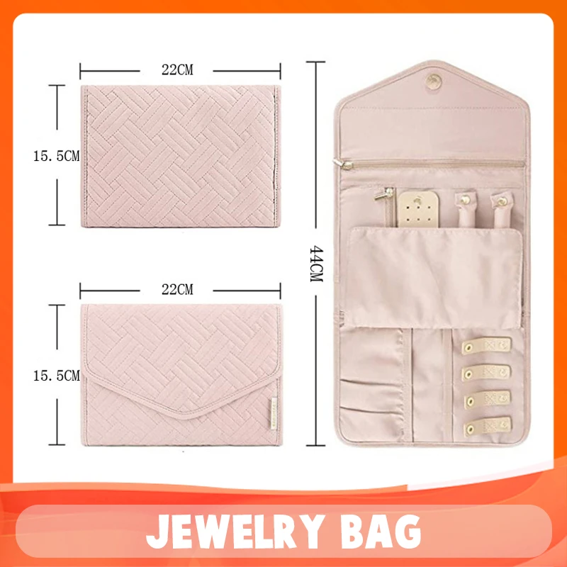 

Luxury Jewelry Box Foldable Jewelry Box Travel Jewelry Storage Bag Ring Necklace Earrings Jewelry Storage Gift Bag