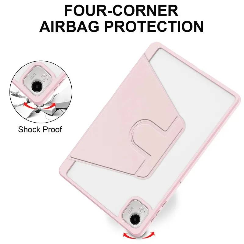 Enhanced Product Title:  
360 Rotating Acrylic Tablet Case with Pencil Slot