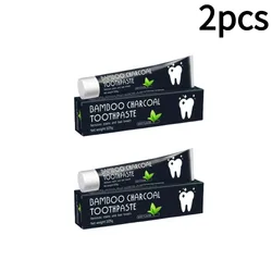 Premium Deep Cleaning Bamboo Charcoal Toothpaste for Whitening & Fresh Breath (2pcs)