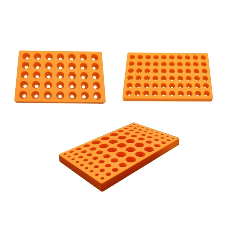 

24mm 60 Holes /33mm 35 Holes /Multi Holes Router Bit Storage Tray Holder Yellow Dropship