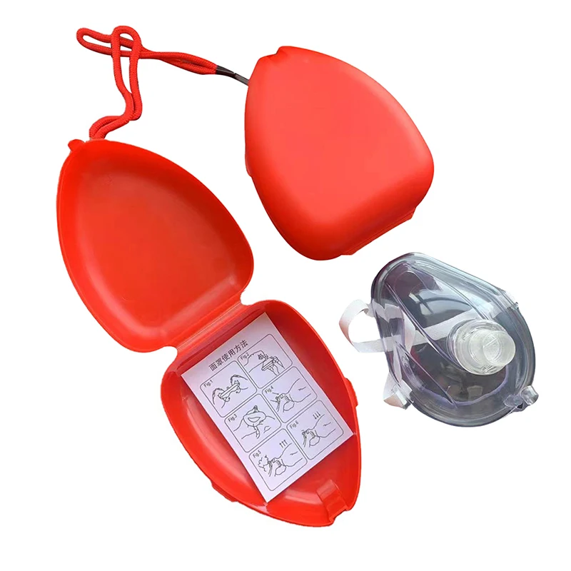 Masque à assujetrespiratoire unidirectionnelle pour la vaccination artificielle, masque de premiers secours, entraînement au CPR, protection des sauveteurs, accessoires, 1PC