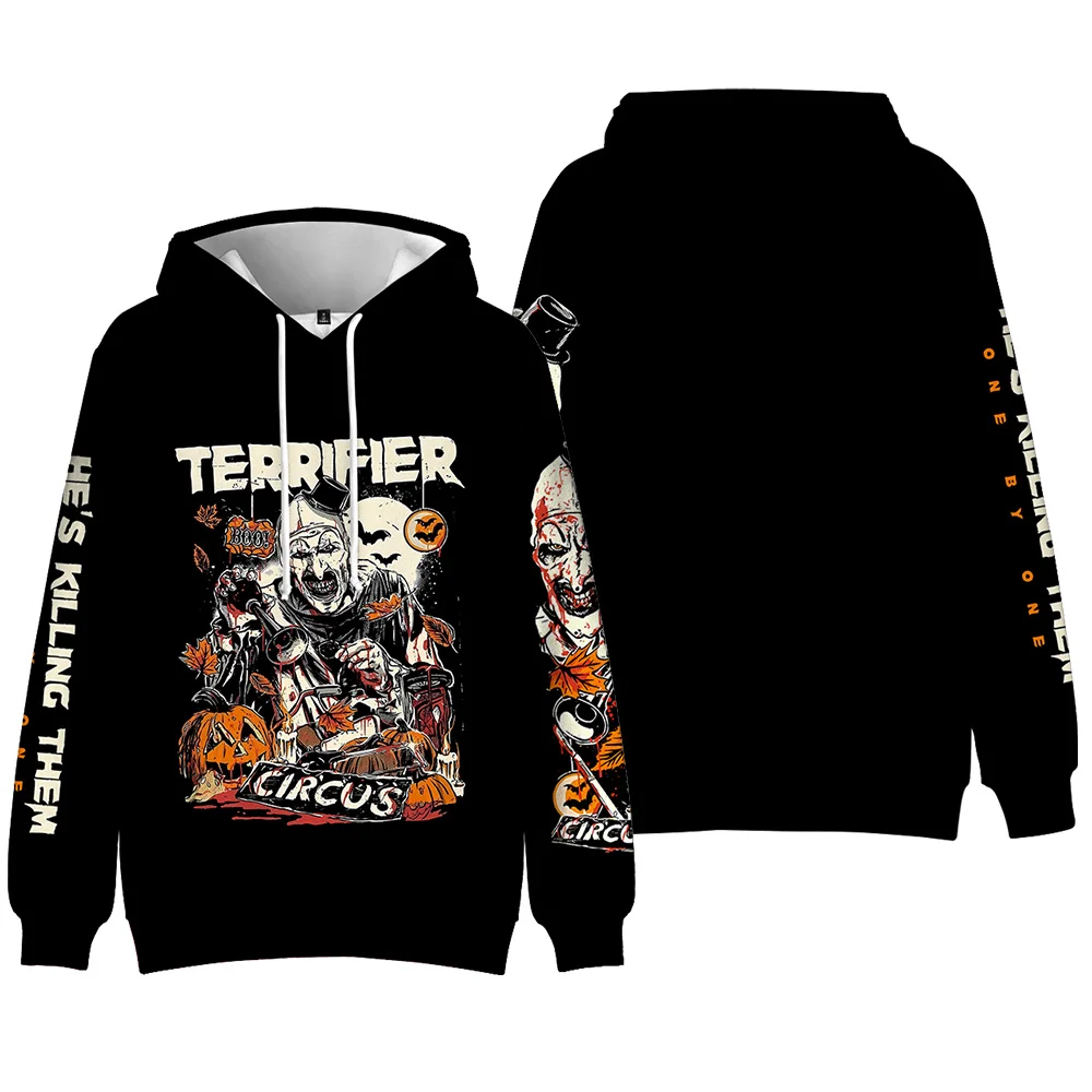 

Terrifier 3 Hoodie Long Sleeve Sweatshirt MenWomen Casual Pocket Clothes