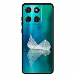 Cover posteriore protettiva in TPU silicone nero alla moda – Custodia morbida elegante Fundas