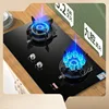 Fierce Fire Double Stove Desktop embedded Reversible furnace head Bottled liquefied gas pipeline natural gas Timing furnace 3