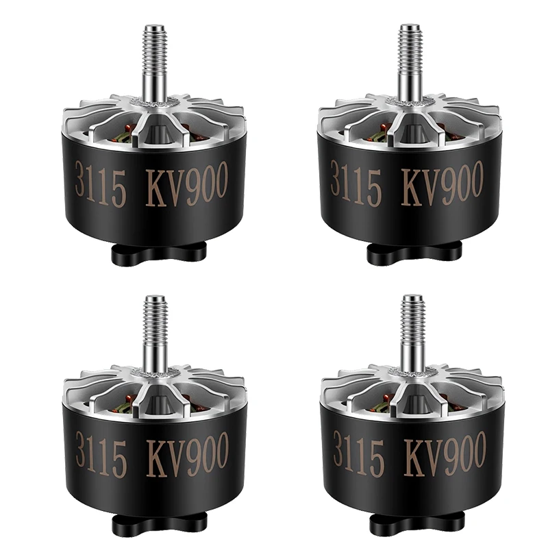 Kuugro 4x 3115 900KV Moteur Brushless pour Drone FPV X-Class 10 pouces
