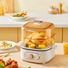Steamer Electric Steam Pot Cooking Steaming Home 2-layer Transparent Food Dumplings Household Pan Warmer Multicooker 1