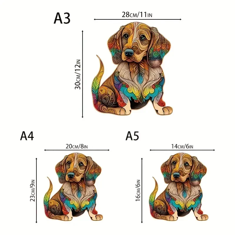 Houten figuren puzzel Vogel – Uniek cadeau in luxe doos - H449 – Hobby