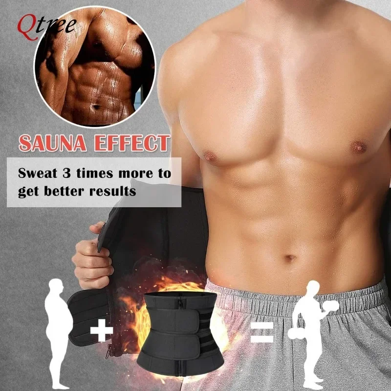 Waist Trainer Corset for Men Workout Sauna Sweat Belly Trimmer Belt Sports Compression Body Shaper Girdle Fitness Weight Loss body shaper waist trainer