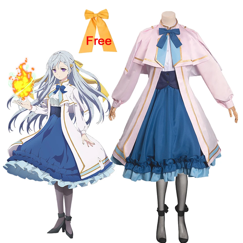 

The Magical Revolution Reincarnated Princess Euphyllia Magenta Cosplay Costume Outfit Female Girls Halloween Carnival Party Suit