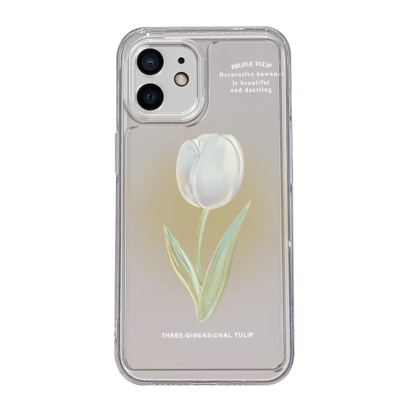 thumbnail image 1 of Funda de silicona transparente para iPhone, carcasa de lujo, rosa, Tuilp, 15, 14, 12, 13, 11 Pro Max, X, Xs, Xr, 7, 8, 15Plus, SE, 1 of 5