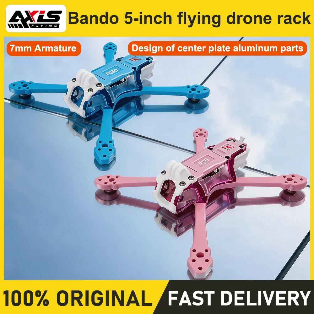 Axisflying Bando 5 5 Inch FPV Drone Frame Kit, True X Design for Freestyle Racing & Cinematic Shooting, High Strength Lightweigh
