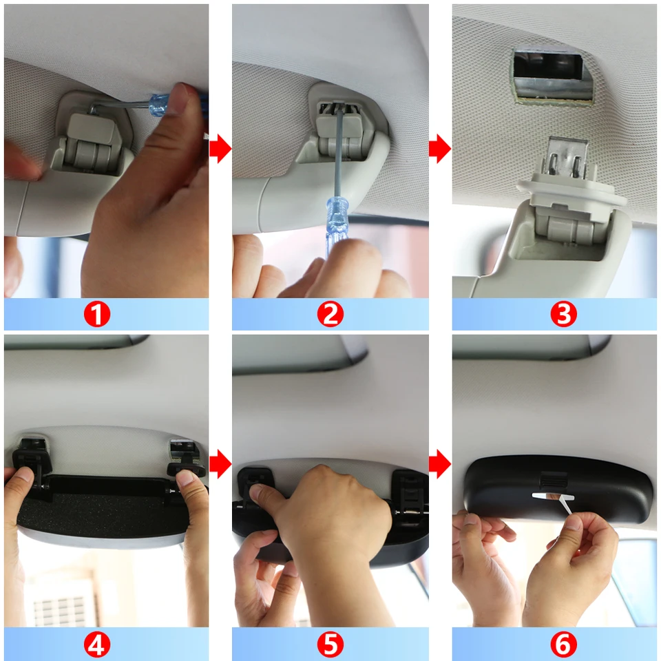 Porta Occhiali Per VW T-Roc 2018-2023 - Grigio, Da Installare Sul Tetto - Foto 2