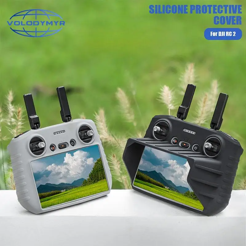 Volodymyr Silicone Case for DJI RC 2 Remote Controller Sun Hood for DJI AIR 3 Lanyard Strap Screen Protector Sun Hood Cover