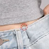 1pc Tighten Waist Buckle U-shaped Adjustable Snap Button Jeans Buttons No Trace Detachable Pants Clips Clothing Accessories Tool 2