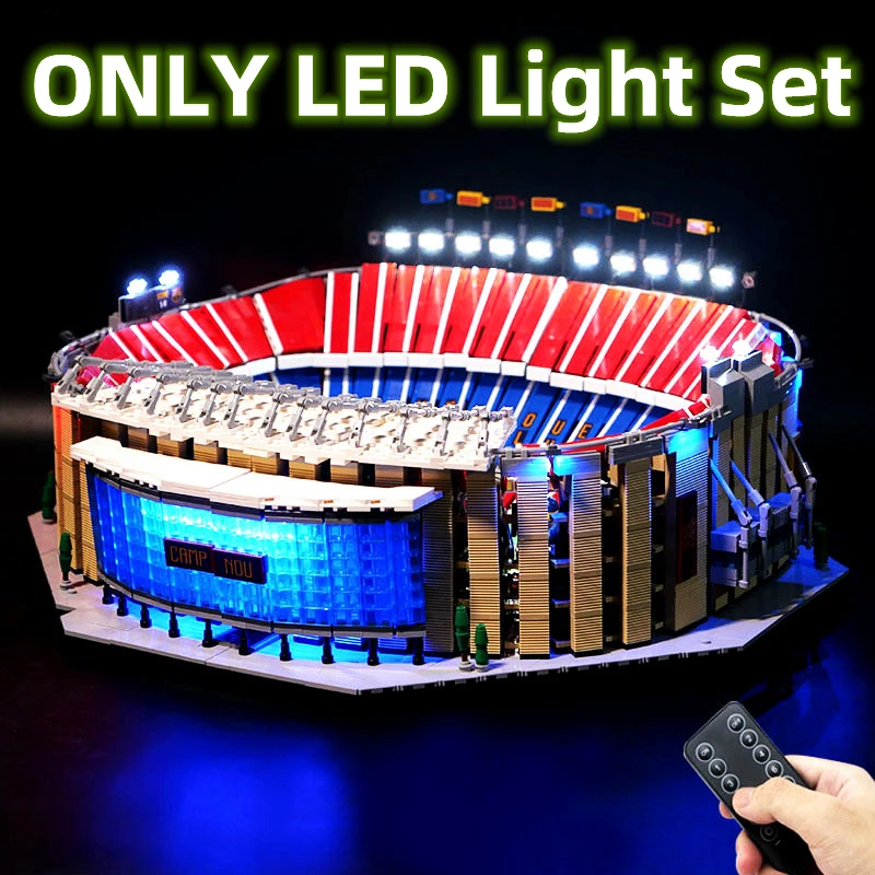 In Magazzino Set Di Luci A Led Telecomandate Per Camp Nou Fc Barcelona Compatibile Con Lego 10284 Building Blocks Bricks Toys