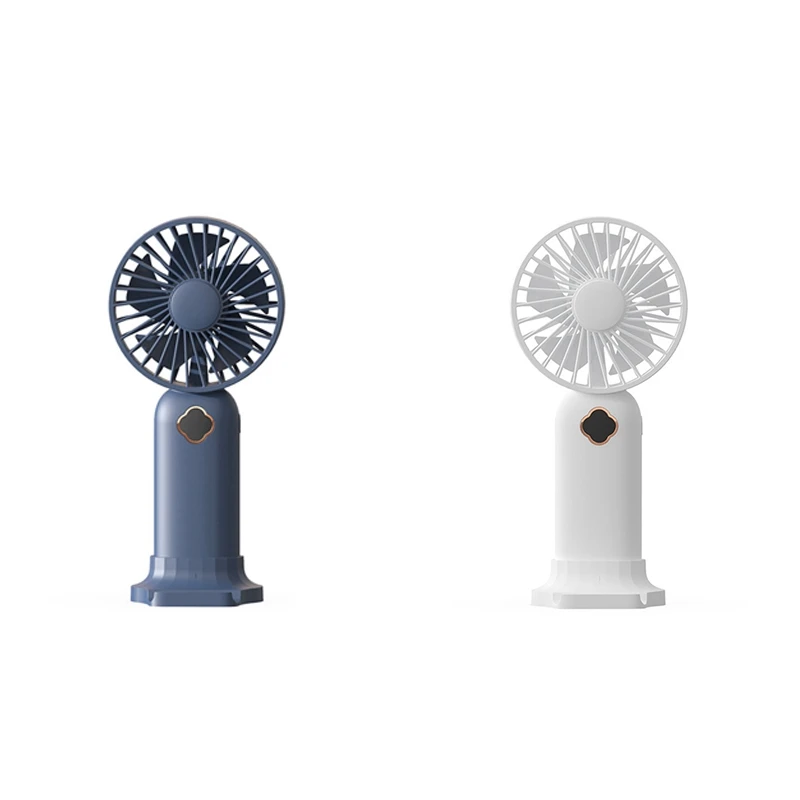 

Portable Handheld Fan USB Mini Fan Rechargeable Digital Display Lazy Air Cooler Fan For Outdoor Home Office