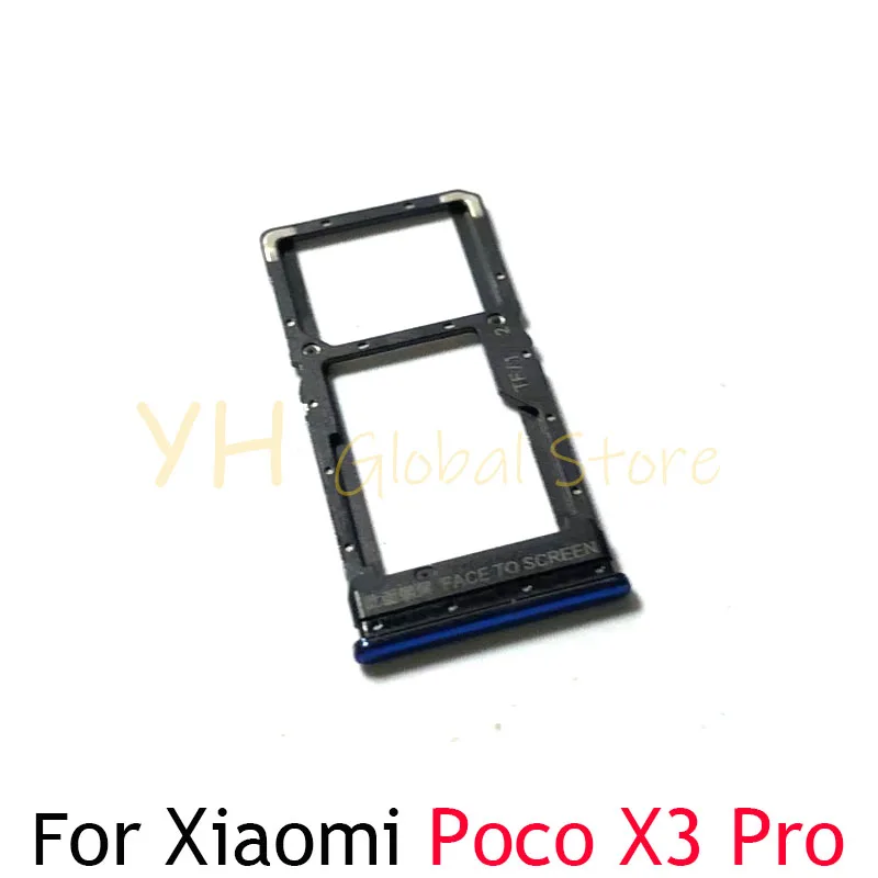 For Xiaomi POCO X3 / X3 NFC / X3 Pro Sim Card Slot Tray Holder Sim Card Repair Parts