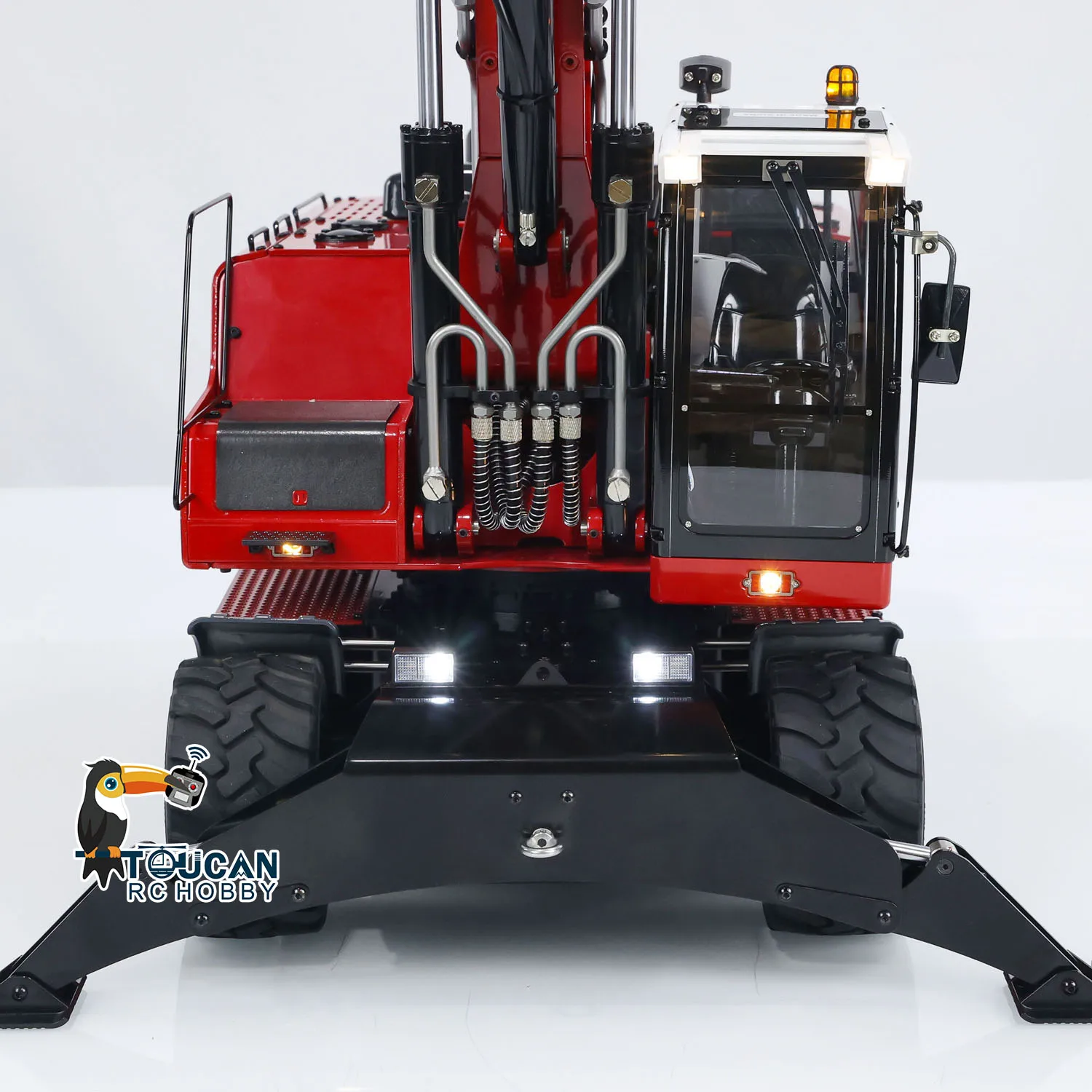 MTM 946 RC Hydraulic Excavator 1/14 Remote Control Metal Wheeled Digger Heavy Duty Machine Construction Vehicles Sound System 5