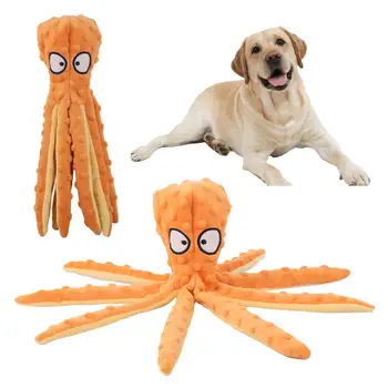 Dog Toy Bite Resistant Plush Safe Octopus Puppy Toy for Home 3