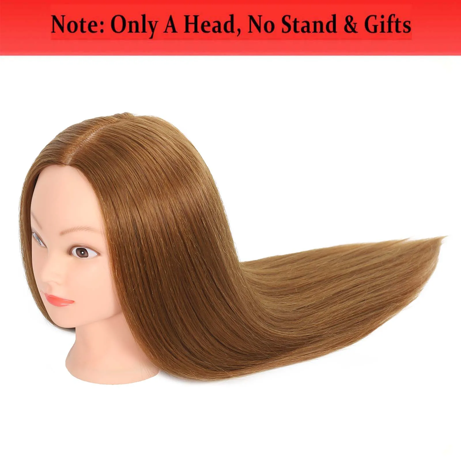 رأس عارضة أزياء من الشعر البشري الحقيقي لعام 100%...