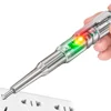 FINDAMAZE Electric Alert Tester Volt Test Pen Voltage Detector Electroprobe Home Electricity Tools Circuit Tester Plastic Handle 6