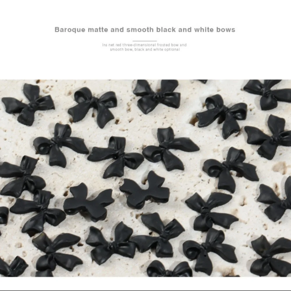 50pcs Nail Accessory 3D Nail Art Bowknot Bow Resin Nail Decoration Nail Art Design Elegant Nail Art Decoration Manicure Ornament