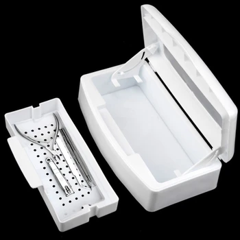 Vassoio sterilizzatore per unghie Scatola di disinfezione Sterilizzazione Pulita Nail Art Salon Manicure Implemento Strumento disinfettante Attrezzature Strumenti per la pulizia