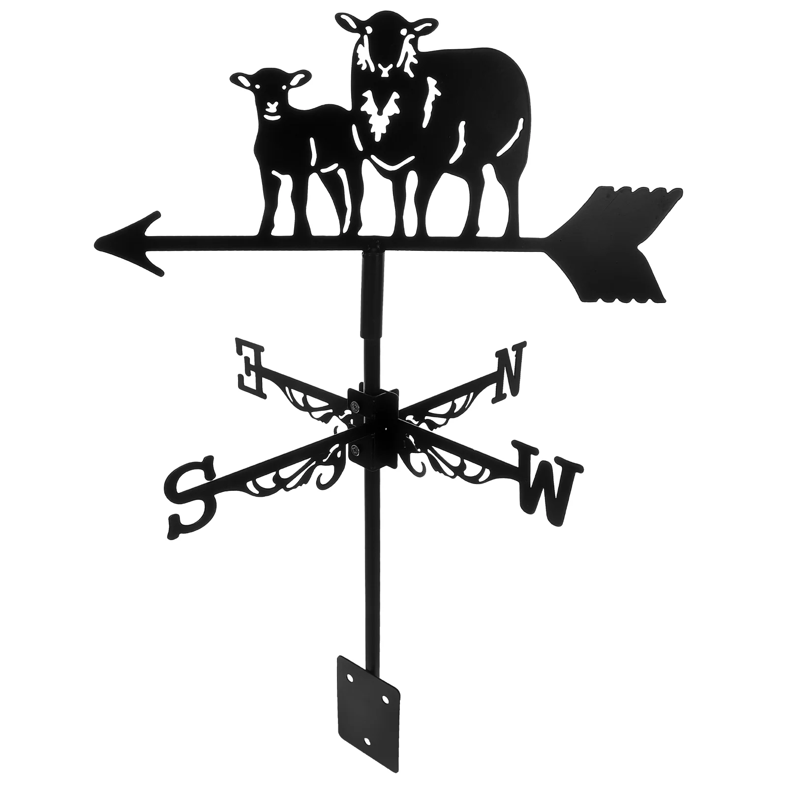 

Metal Weathervane Black Sheep Weathervane Ornament Farmhouse Garden Stake Weather Vane