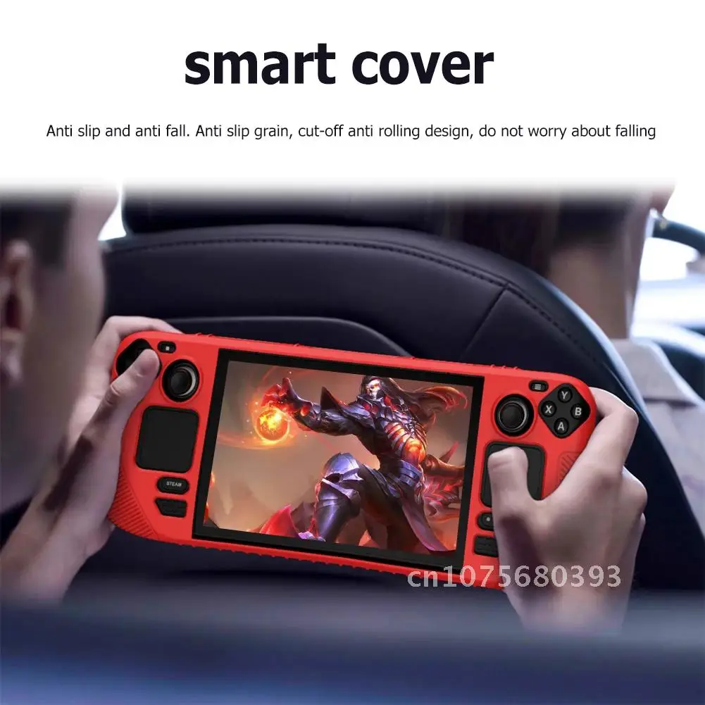 

Steam Deck Full Housing Cover Anti-slip Controller Solid Color Silicone Cover Game Host Protection Case Accessories For Host