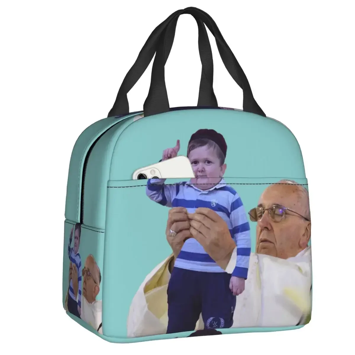 

King Hasbulla Thermal Insulated Lunch Bag Women Portable Cooler Warm Lunch Box for Outdoor Picnic Multifunction Food Tote Bags