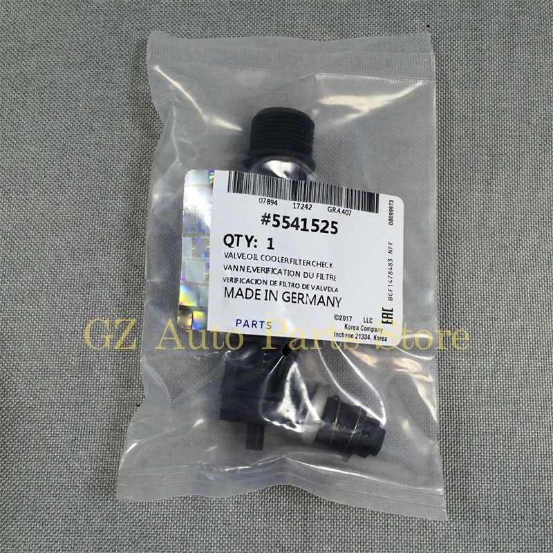 10PCS Original Engine Oil Cooler Filter One Way Valve For Chevrolet Cruze Sonic Trax Aveo Orlando Opel Vauxhall Astra 5541525 engine oil cooler filter valve