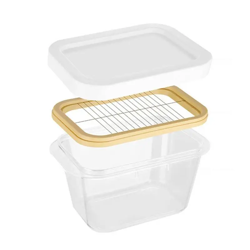 

Butter Cutting Box Butter Keeper Container Food Storage Case Butter Dish With Slicer Cheese Storage Box With Lid for Kitchen