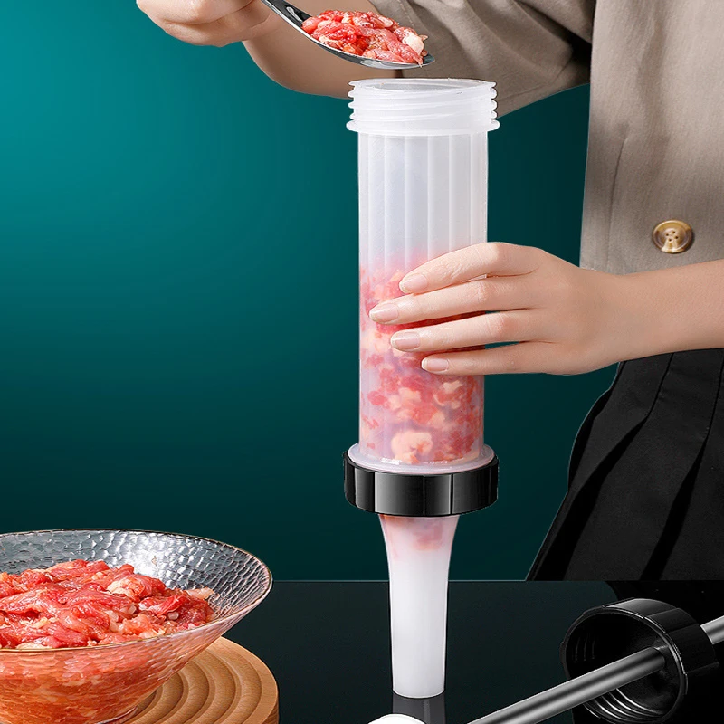 3Pcs Manual Sausage Stuffer Filling Machine Plastic Funnels sausage stuffing machine