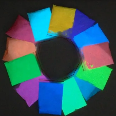 10g/bag Glowing Green Blue Light luminous powder phosphor pigment Noctilucent Powder Glow in Dark Dust Pigment Nail glitter nail powder nail pigment luminous pigment