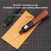 WUTA – Machine à coudre le cuir, Kit de fils de poinçon, couture rapide, outils d'artisanat du cuir, couture à main, cordonnier, outil de réparation de toile 4