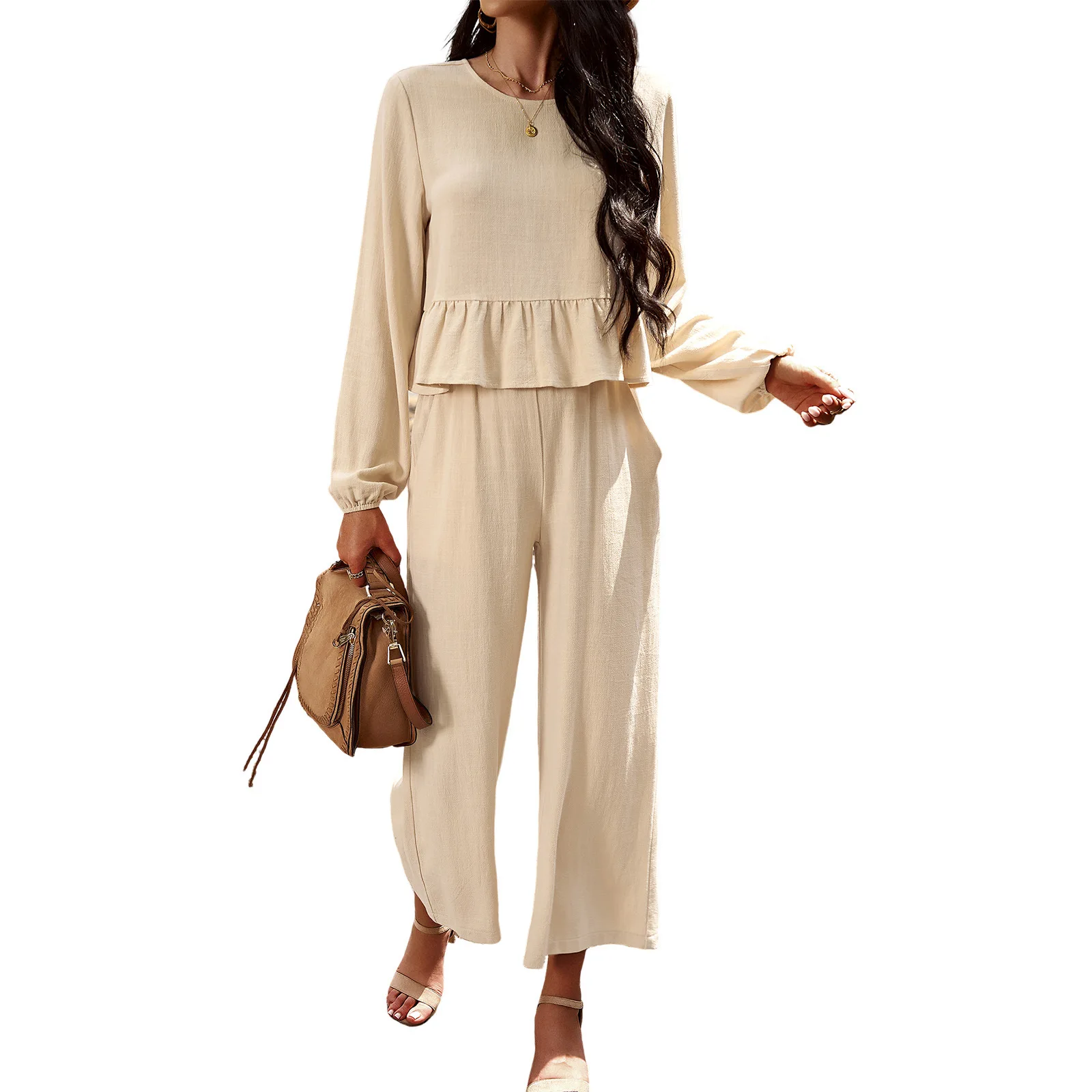 Laine™ Elegant 2-Piece Set | Longline Top and Comfortable Trousers