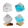 Weather Predictor Cube Shape Storm Glass Barometer Art Crafts Weather Forecast Bottles for Office Tabletop Home Decor Xmas Gift 1