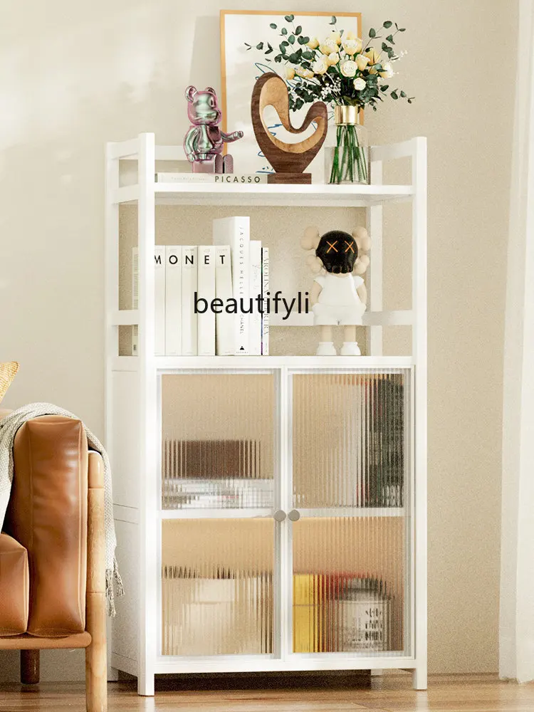 

Kitchen Shelf Floor Multi-Layer Microwave Oven Rack Multi-Function Storage Cabinet Locker with Door