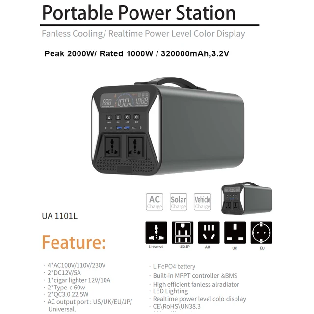 Portable Solar Power Station Solar Power Charger Generator