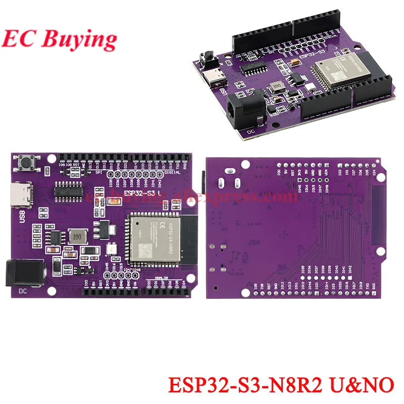 ตัวเลือกสินค้า บอร์ดพัฒนา ESP32-S3 โมดูล Wi-Fi 2.4G และ Bluetooth เสริม Type-C
