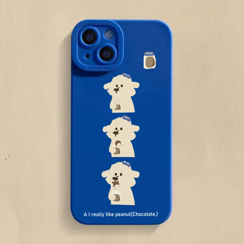Adorable Cartoon Dog Silicone Soft Phone Case Cover