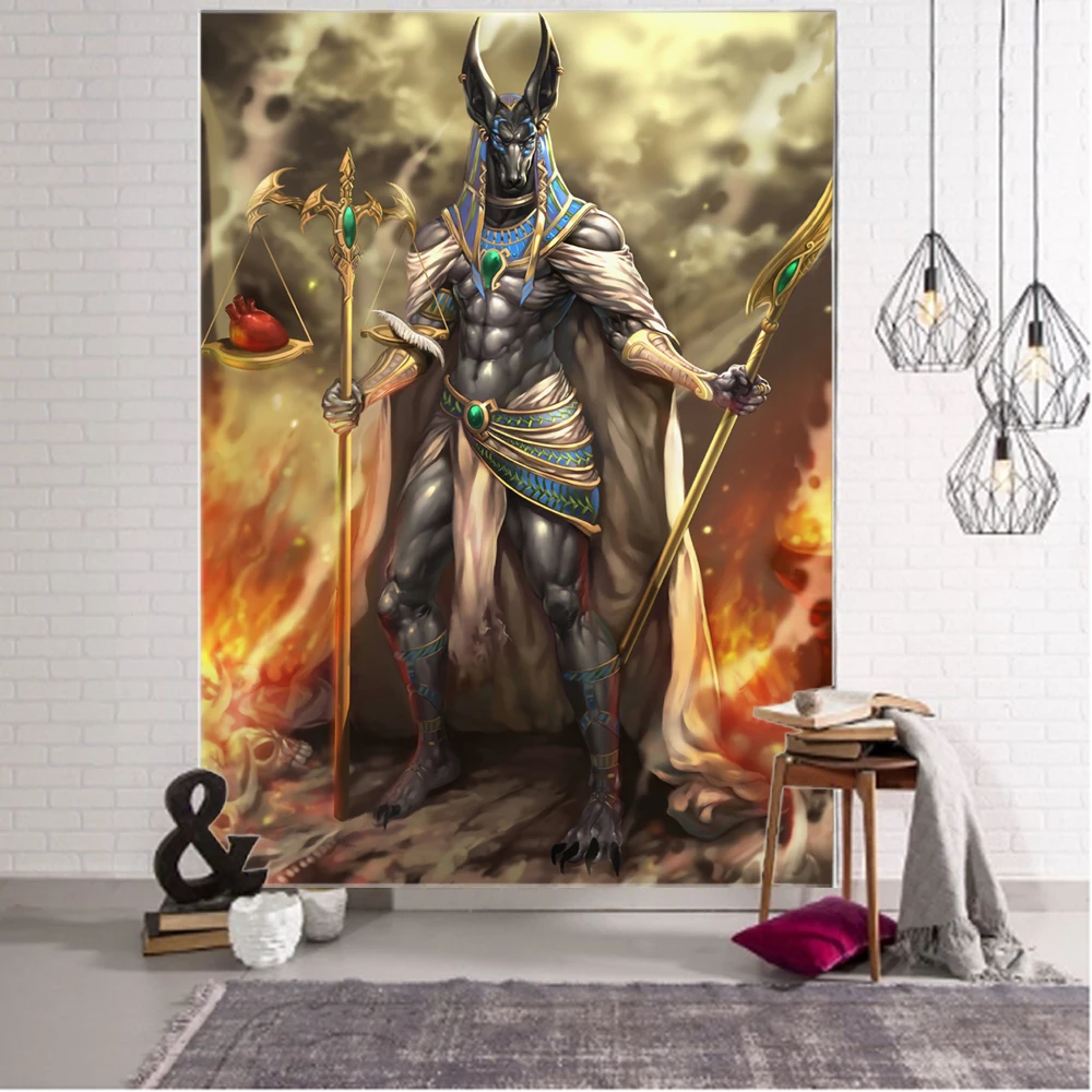 Egyptian Mythology Decorative Tapestry Mandala Bohemian Hippie Wall Tapestry for Living Room Bedroom tapestry decor