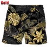 Summer Hawaiian Beach Shorts Quick Drying 3d Printed Palm Motif Swim Trunks Shorts Board Shorts Men Funny Beach Shorts 3