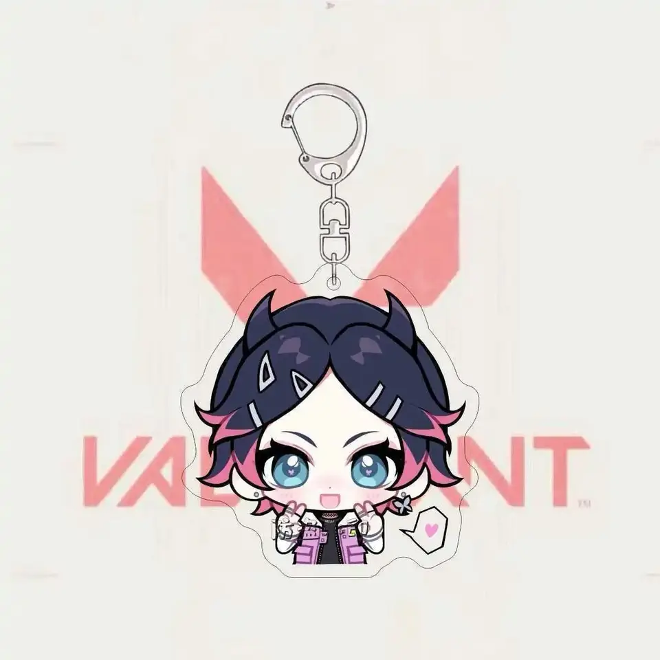 VALORANT アニメキーホルダーレイナサイファーバイパーセージ男性キー