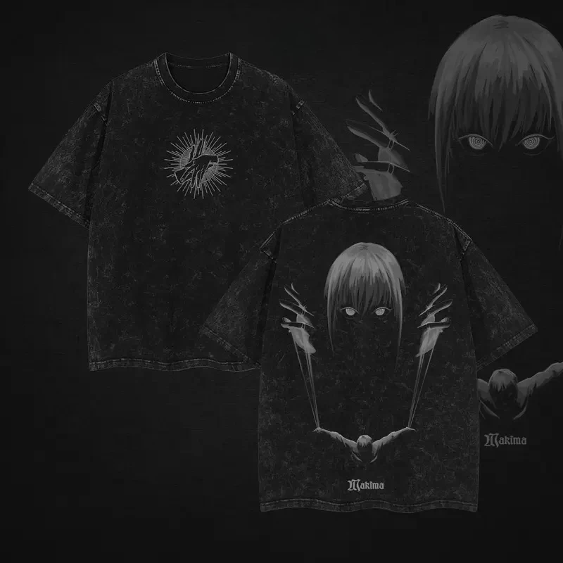 Chainsaw Man Makima Graphic Tee - Unisex Short Sleeve Cotton Casual Shirt