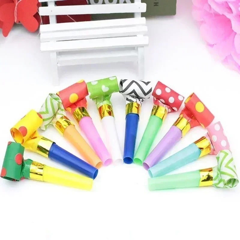 30Pcs Children's Games Whistling Birthday Supplies Fun Cheerleader Party Bar Event Atmosphere Bags Fillers Noise Prank Toys New