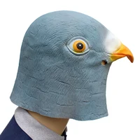 Латексная маска с животными, голубь, Хэллоуин, дышащие товары для вечеринок, подарки, костюмные вечеринки, карнавал, Рождество, Пасха, Новогодняя вечеринка — изображение 3