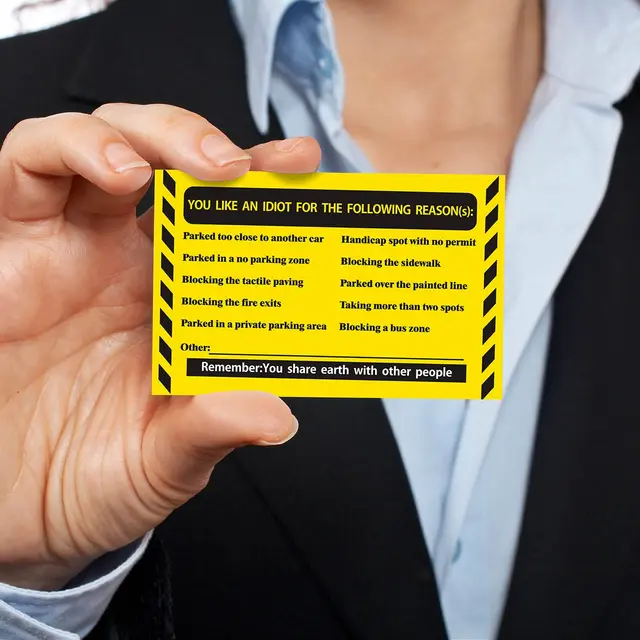 50-business-cards-you-park-like-an-idiot-writable-bad-parking-cards-multi-cause-illegal-parking-permit-zone-violation-warning-aliexpress for Free Printable Bad Parking Notes 50 Business Cards You Park Like an Idiot, Writable Bad Parking Cards, Multi-Cause Illegal Parking, Permit Zone Violation Warning - AliExpress for Free Printable Bad Parking Notes